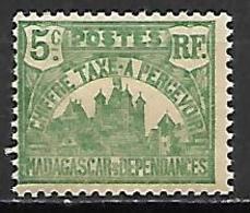 MADAGASCAR  -  Timbre-Taxe  -   1908 . Y&T N°10 *. - Portomarken