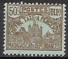 MADAGASCAR  -  Timbre-Taxe  -   1908 . Y&T N°14 *. - Strafport