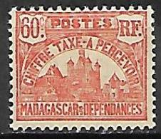 MADAGASCAR  -  Timbre-Taxe  -   1908 . Y&T N°15 *. - Timbres-taxe
