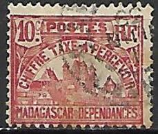 MADAGASCAR  -  Timbre-Taxe  -   1908 . Y&T N°11 Oblitéré - Impuestos