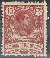 Sello 10 Pts RIO De ORO, Colonia Española 1909,  Num 53 ** - Rio De Oro