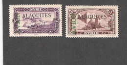 ALAOUITES  1925:Yvert PA7-8mh*a - Unused Stamps