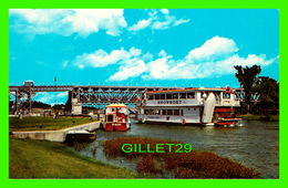 LOCKPORT, MANITOBA - ST ANDREWS DAM AND LOCKS, ANIMATED WHITH SHIPS - COMMERCIAL PHOTO SERVICE - - Andere & Zonder Classificatie