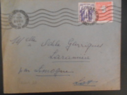 France Arc De Tromphe , Lettre De Marseille 1945 Pour Larannere - 1944-45 Triumphbogen