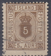 +Iceland 1878. Official Stamp. MICHEL 4. Cancelled - Dienstzegels