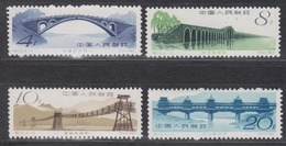 PR CHINA 1962 - Ancient Chinese Bridges  MNH** OG - Unused Stamps