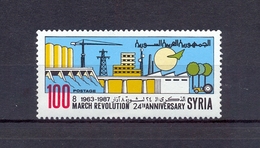Syria 1987 - The 24th Anniversary Of 8 March Revolution - Stamp 1v - Complete Set - MNH** Excellent Quality - Siria
