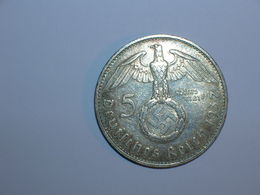 ALEMANIA- 5 MARCOS PLATA 1937 G (973) - 5 Reichsmark