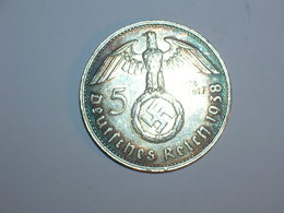 ALEMANIA- 5 MARCOS PLATA 1938 G (979) - 5 Reichsmark