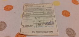 BIGLIETTO TRENO DA PALERMO NOTARBARTOLO A ROMA TERMINI 1979 - Europe