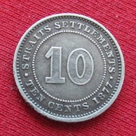 Straits Settlements 10 Cents 1877 - Autres – Asie