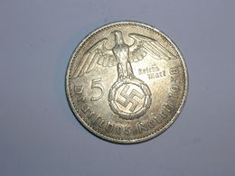 ALEMANIA- 5 MARCOS PLATA 1938 F (996) - 5 Reichsmark