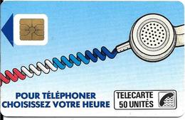 CARTE -50U-SO2-CORDON BLEU-Ko46.Varieté-4 Pe 2413-Puce Excentré Dans Logement-Non Référencé-Utilisé-TBE - Telefonschnur (Cordon)