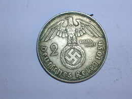 ALEMANIA- 2 MARCOS PLATA 1936 D (1031) - 2 Reichsmark