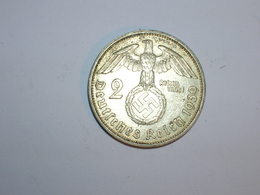 ALEMANIA- 2 MARCOS PLATA 1939 A (1034) - 2 Reichsmark