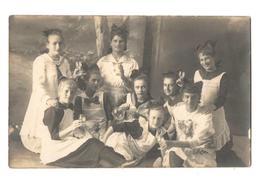 Group Of Girls In Costumes - Drinking - Toast - Douane