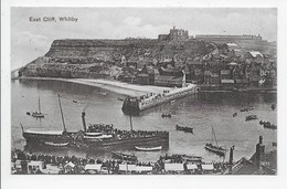 WHITBY - East Cliff - Paddle Steamer - Whitby