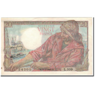 France, 20 Francs, 20 F 1942-1950 ''Pêcheur'', 1944-02-10, SUP, Fayette:13.8 - 20 F 1942-1950 ''Pêcheur''