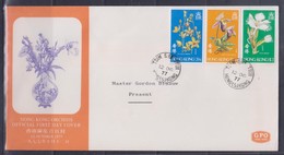 Hong Kong 1977 Orchids FDC - FDC