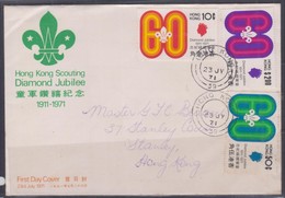 Hong Kong 1971 Hong Kong Scouting Diamond Jubilee FDC - FDC