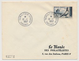 Enveloppe - Cachet Temporaire "Salon Du Pigeon Voyageur - VINCENNES" - 12-01-1957 - Storia Postale
