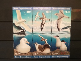 FRANCOBOLLI STAMPS ANTARTIDE DIPENDENZA ROSS DEPENDENCY 1998 MNH** NUOVI SERIE COMPLETA COMPLETE UCCELLI BIRDS SEA - Neufs