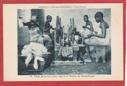 CPA: Burkina Faso - Haute Volta - Filage De La Laine - Mission D'Ouagadougou - Burkina Faso