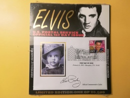 1993 FDC BUSTA PRIMO GIORNO STATI UNITI UNITED STATES ELVIS PRESLEY U.S. MEMPHIS RARA RARE LIMITED EDITITION FIRST DAY - 1991-2000