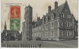 37 ( Indre Et Loire ) - BEAUMONT La RONCE - Le Chateau Et L'Eglise - Beaumont-la-Ronce