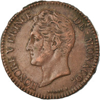 Monnaie, Monaco, Honore V, 5 Centimes, Cinq, 1837, Monaco, TTB, Cuivre - 1819-1922 Onorato V, Carlo III, Alberto I