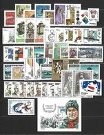 POLAND 1988 Complete Yearsets. 47 Stamps + 2 SS. Block Piłsudski MNH** - Años Completos