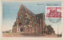 Carte Maximum BELGIQUE  N°Yvert 778 (Eglise De Chèvremont) Obl Sp Vaux Sous Chèvremont  24.5.48 (Ed Legia Type1) - 1934-1951