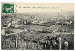 BRIGNAIS (69) Vue Générale Prise De La Petite Côte Ed. Martel 419, Enfants Aux Cerceaux 1er Plan - Brignais