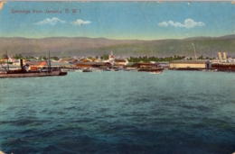 JAMAICA , T.P. ESCRITA SIN CIRCULAR , PUERTO , HARBOUR , BARCOS - Jamaïque