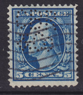 United States Perfin Perforé Lochung 'CBR & Co' 5c. George Washington Stamp (2 Scans) - Perfins