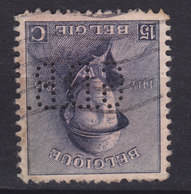 Belgium Perfin Perforé Lochung 'G.D.B.' 1919/20 15c. Albert I. Stamp (2 Scans) - 1909-34