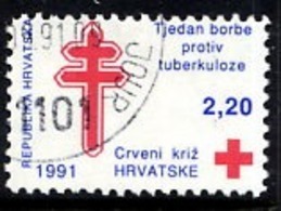 CROATIA 1991 Obligatory Tax: Anti Tuberculosis Week Used.  Michel ZZM 12 - Croatia