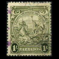 BARBADOS 1938 - Scott# 200a Seal 1s Used - Barbados (1966-...)