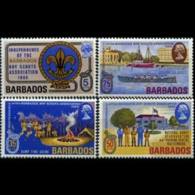 BARBADOS 1969 - Scott# 323-6 Scout Assoc. Set Of 4 MNH - Barbados (1966-...)