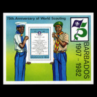 BARBADOS 1982 - Scott# 593 S/S Scouting Year MNH - Barbados (1966-...)