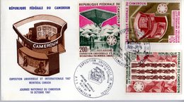 " EXPOSITION UNIVERSELLE DE MONTREAL, PAVILLON DU CAMEROUN " Sur Enveloppe 1er Jour De 1967 Parfait état  FDC - 1967 – Montreal (Kanada)