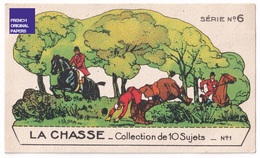 Jolie Chromo Image à Découper Chocolat Révillon Série La Chasse - Cheval équitation Chasseur à Courre - Hunting A36-18 - Revillon