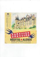 Buvard Biscottes Gregoire  Chateau De Loches 41 - Biscottes