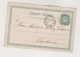 NORWAY 1884 PORSGRUND Postal Stationery - Brieven En Documenten