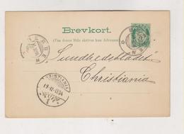 NORWAY 1894 BERGEN Postal Stationery - Briefe U. Dokumente