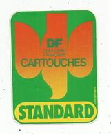 Autocollant , CARTOUCHES , DF , DOUILLERIE FRANCAISES , Standard ,chasse ,tir - Adesivi