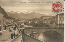 Foix - Entrée De La Ville Et Mont Fourcat - CPA En Relation Avec La Famille Du Président Sadi Carnot - Foix