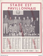 Au Plus Rapide Calendrier Photo Année 1969 Stade Est Pavillonnais Pavillons Sous Bois Excellent état - Altri & Non Classificati