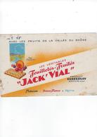 Buvard      Les Veritables Feuilletes-fruites  Jack'vial  69 Ampuis  Produit   Eubeurlay - Alimentaire