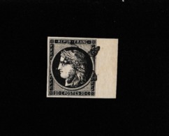 FRANCE  1849/50  N°3 YT CÉRÈS NOIR 20 C  RARE XXX SIGNÉ AIMÉ BRUN - 1849-1850 Ceres